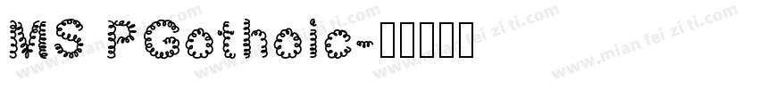 MS PGothoic字体转换